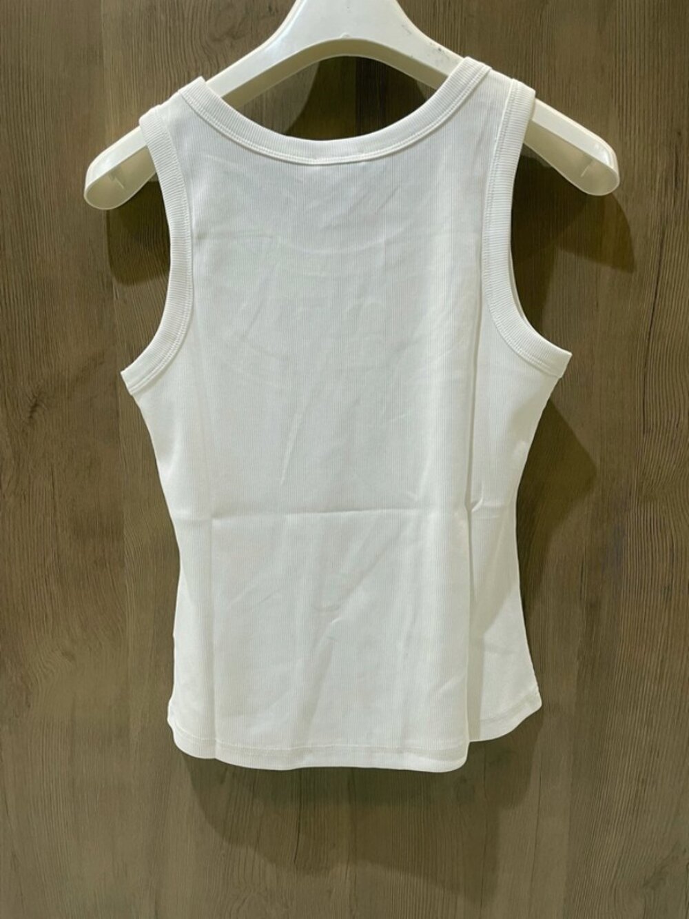 Miu Miu Logo Embroidered Rib Knit White Tank Top New With Tags - Picture 3 of 12